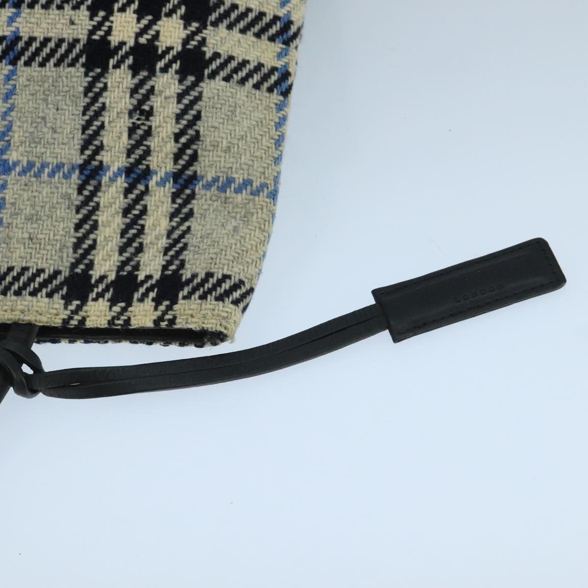 Burberry Burberry Nova Check Hand Bag Wool Gray Size ONE SIZE - 10 Thumbnail