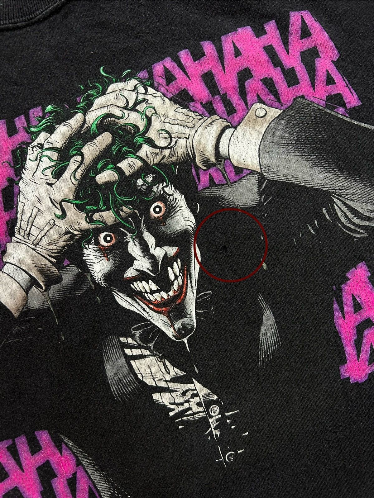 DC Comics × Vintage Vintage 2009 DC Comics Joker HAHA Movie Cartoon T-Shirt Size US L / EU 52-54 / 3 - 10 Thumbnail