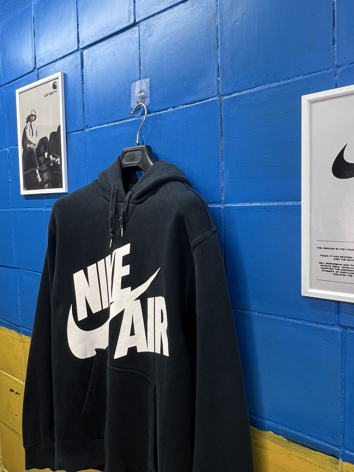 Nike × Vintage Nike Vintage Hoodie Big Logo swooch Size US L / EU 52-54 / 3 - 4 Thumbnail