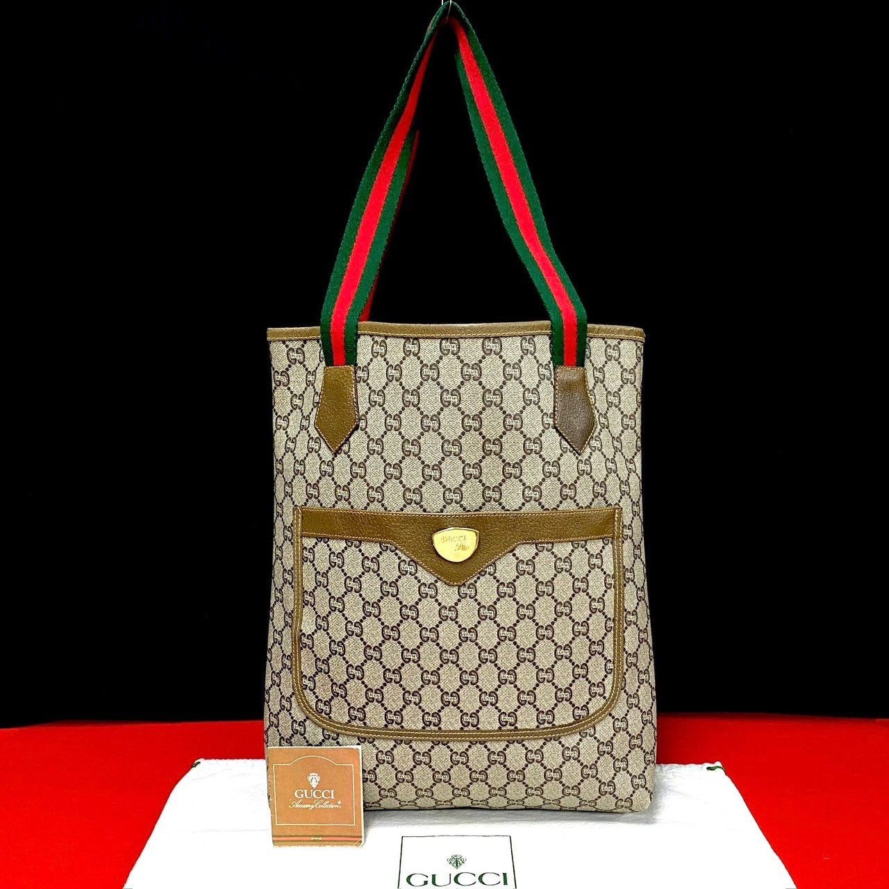 Gucci Gucci Tote Bag Brown Leather Size ONE SIZE - 1 Thumbnail