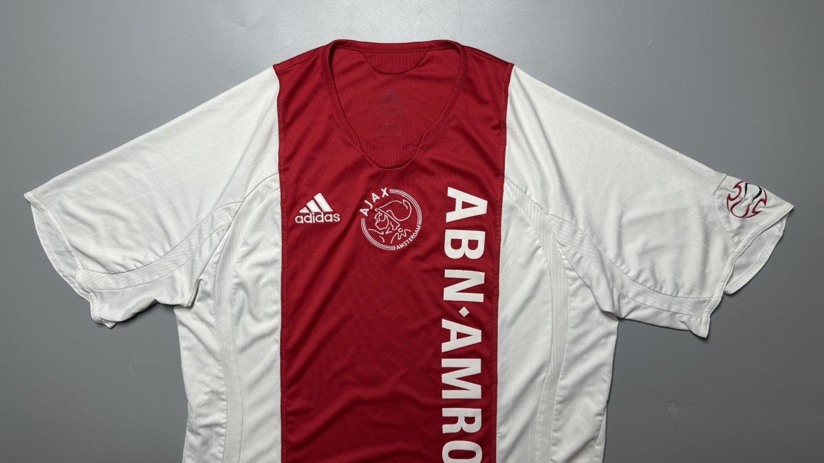 Adidas AJAX ADIDAS 2006/2007 FOOTBALL SOCCER HOME JERSEY #3 STAM Size US M / EU 48-50 / 2 - 3 Thumbnail