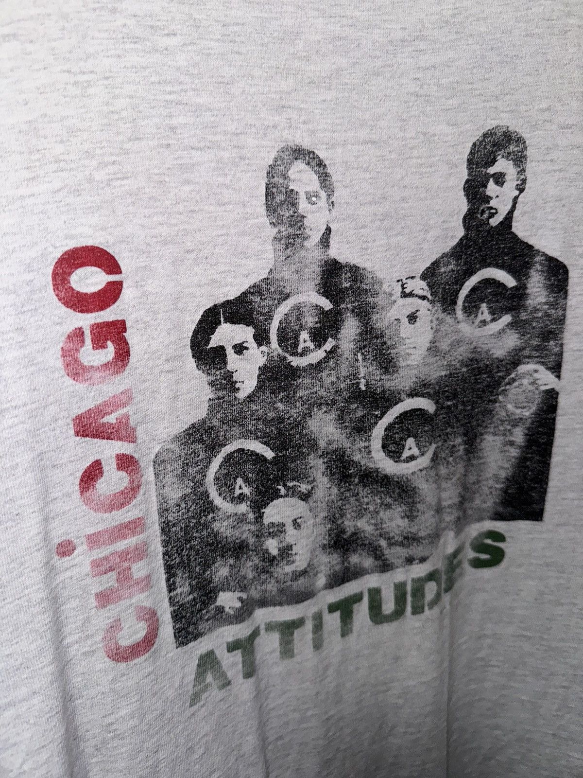 Band Tees × Vintage THRASHED Chicago Attitudes Vintage Tee Size US L / EU 52-54 / 3 - 5 Thumbnail