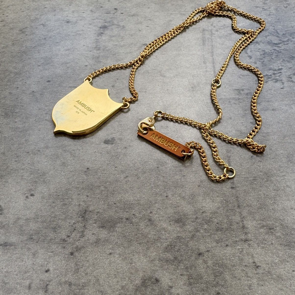 Ambush Design AMBUSH varsity shield necklace gold plated Made in Japan Size ONE SIZE - 7 Thumbnail