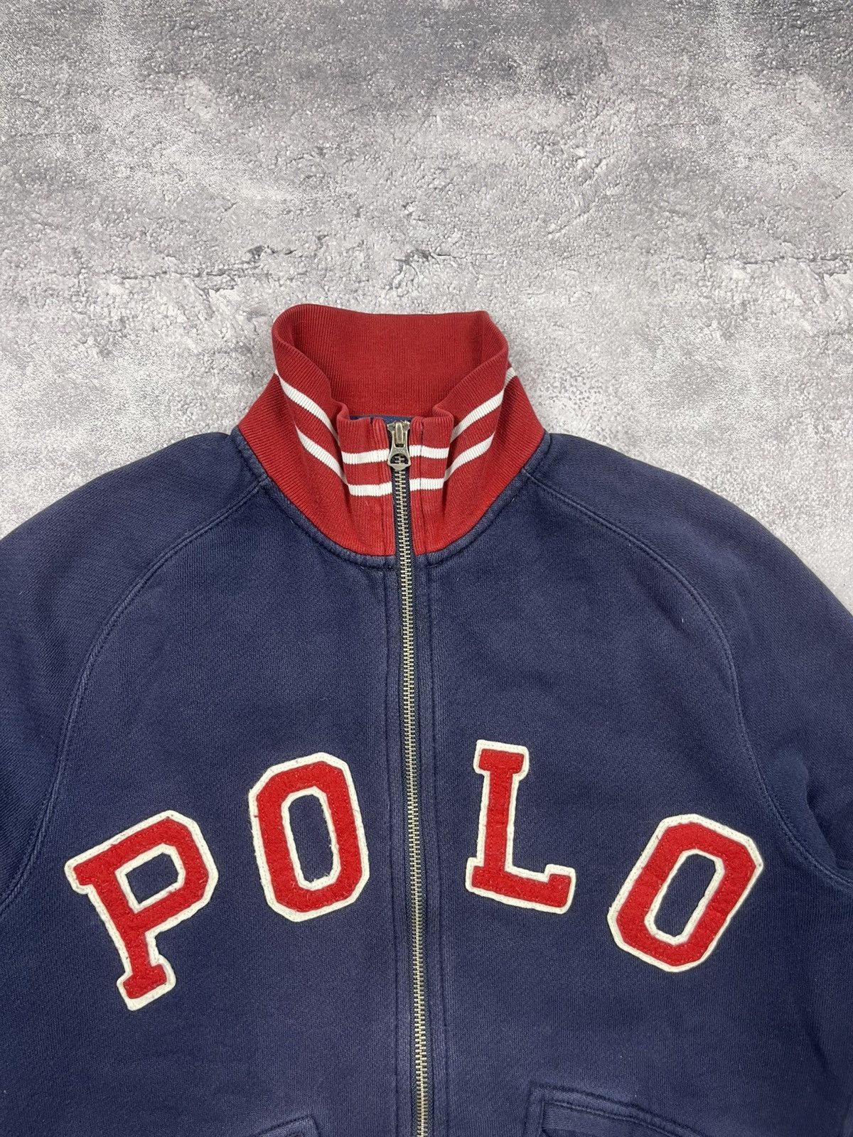 Polo Ralph Lauren Vintage Polo Ralph Lauren Zip Up Sweatshirt Spellout Logo Size US S / EU 44-46 / 1 - 8 Thumbnail