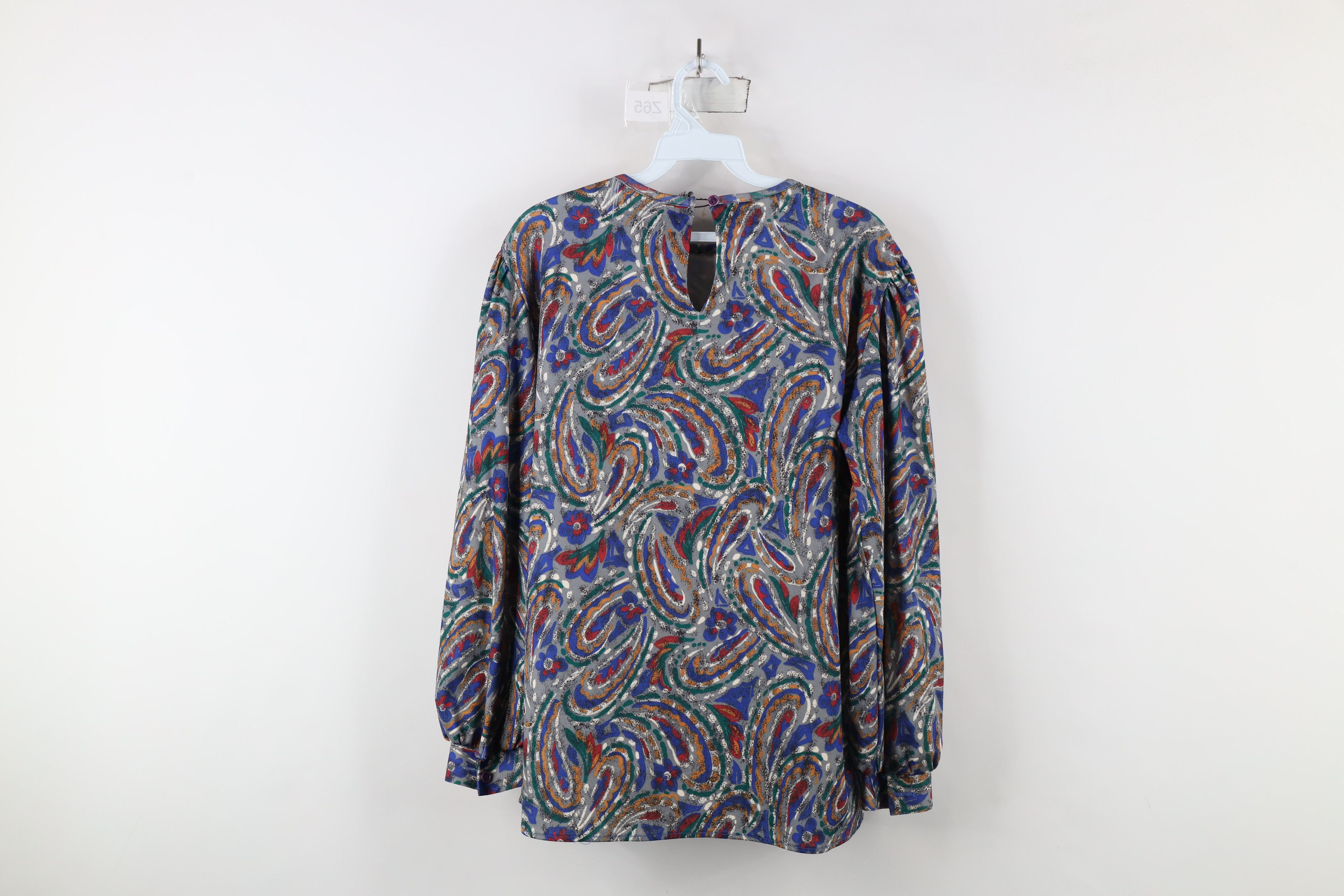 Vintage Vintage 80s 90s Streetwear Paisley Flower Knit Shirt Top USA Size XL / US 12-14 / IT 48-50 - 12 Thumbnail
