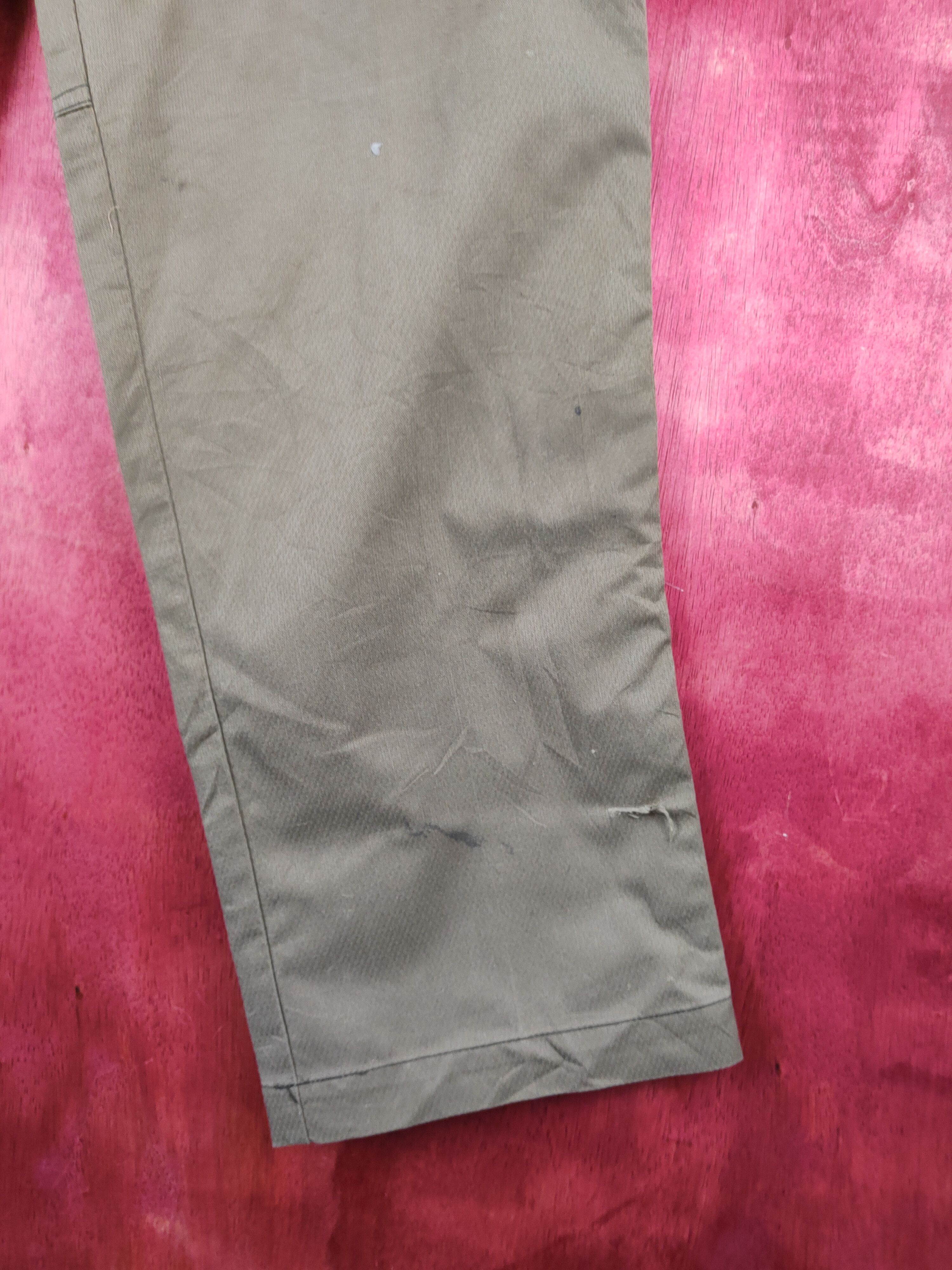 Japanese Brand Jawin Olive Multipocket Tactical Cargo Pants #S1823 Size US 32 / EU 48 - 6 Thumbnail