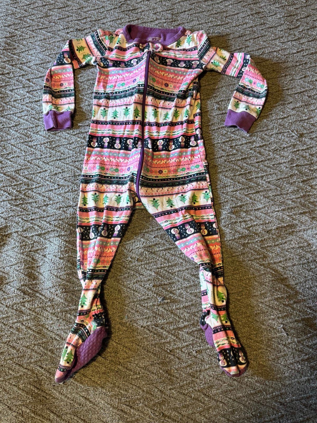 Designer 18-24 Month Pink/Purple XMas Pajamas Size ONE SIZE - 1 Thumbnail