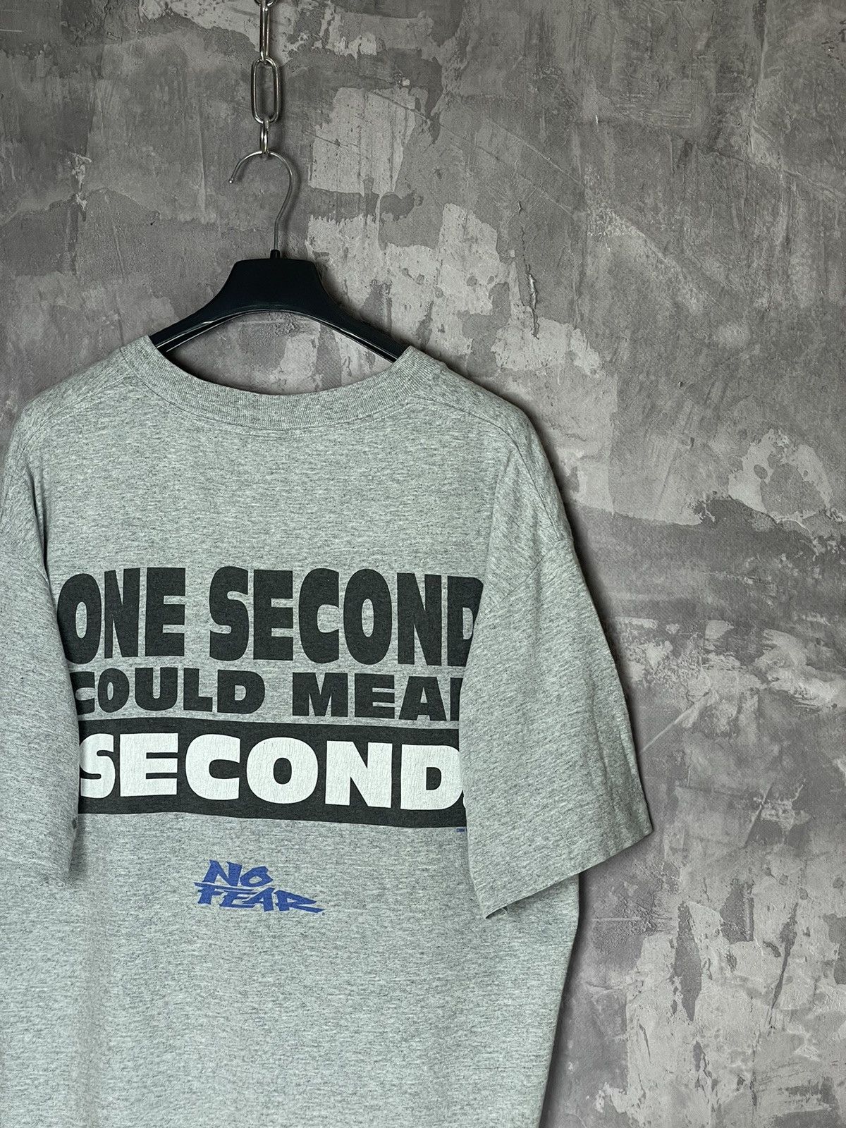No Fear × Vintage Vintage No fear “One Second Could Mean Second” 1996 tee Size US L / EU 52-54 / 3 - 3 Thumbnail