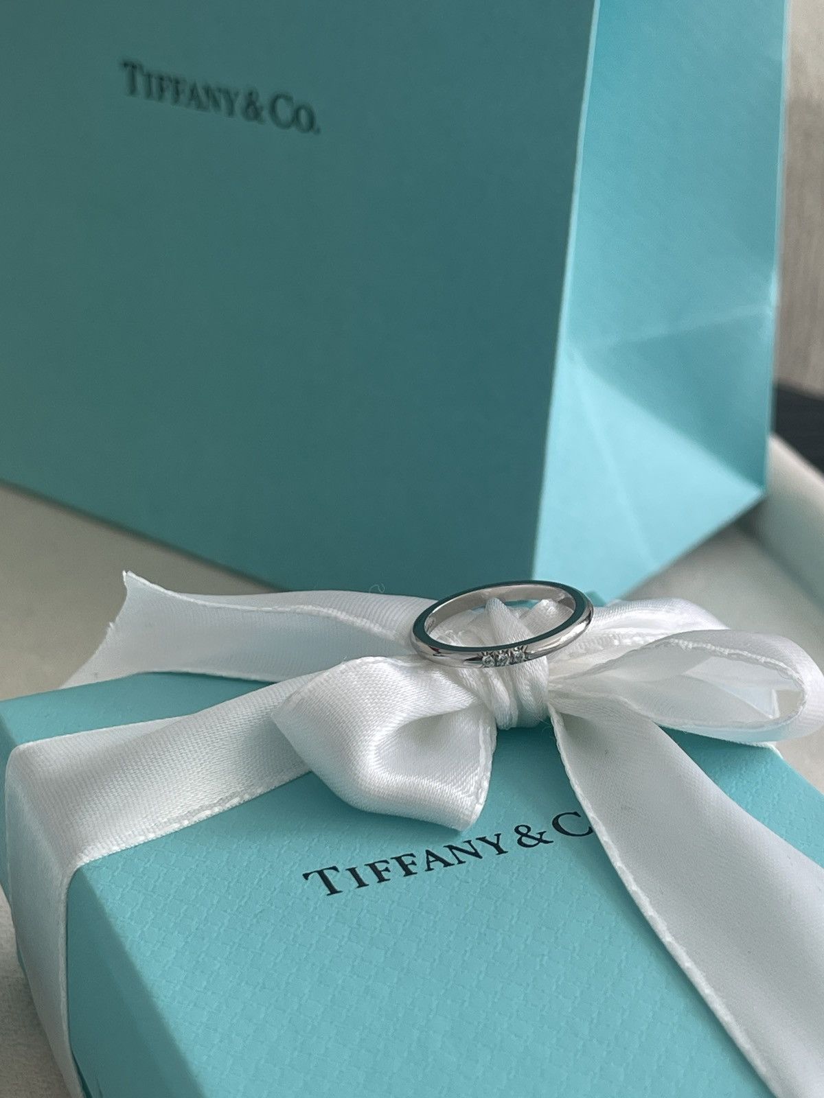 Tiffany & Co. Tiffany & Co. Forever Ring Platinum Diamonds 5.25 $1850 Size ONE SIZE - 17 Thumbnail