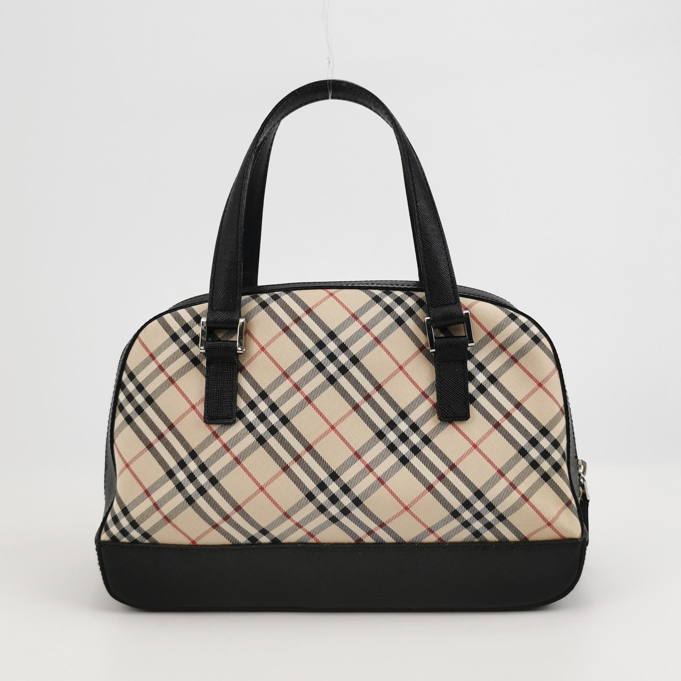 Burberry burberry leather plaid handle bag 0099 Size ONE SIZE - 5 Thumbnail