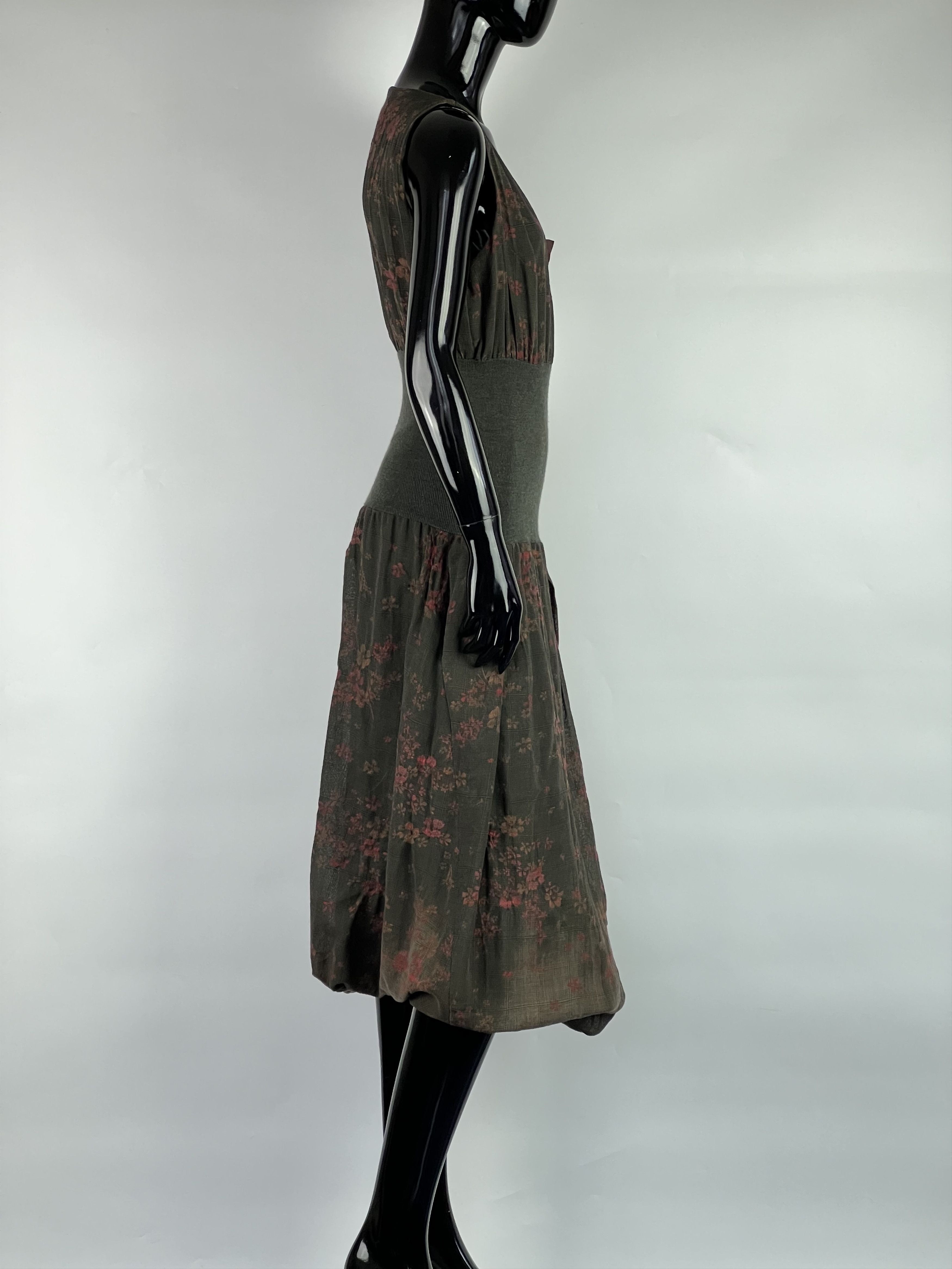 Designer Crea Concept Floral Print Sleeveless Midi Dress Size 42 Size M / US 6-8 / IT 42-44 - 2 Thumbnail