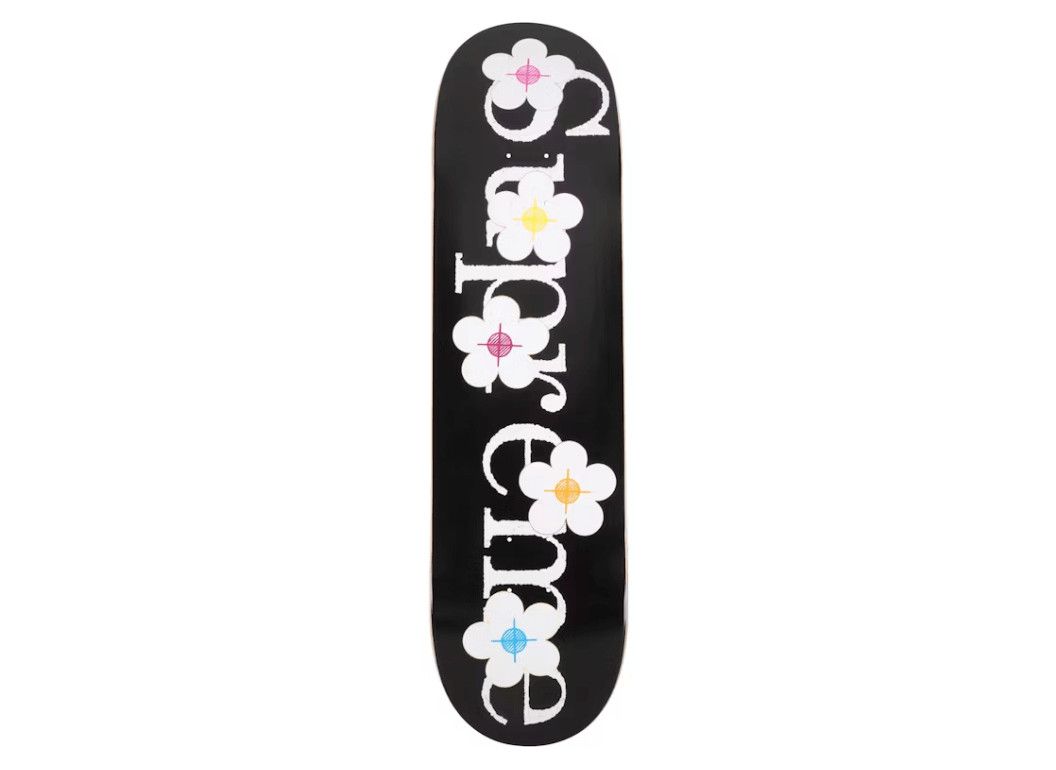 Supreme Flowers Skateboard Deck Black Size ONE SIZE - 1 Preview