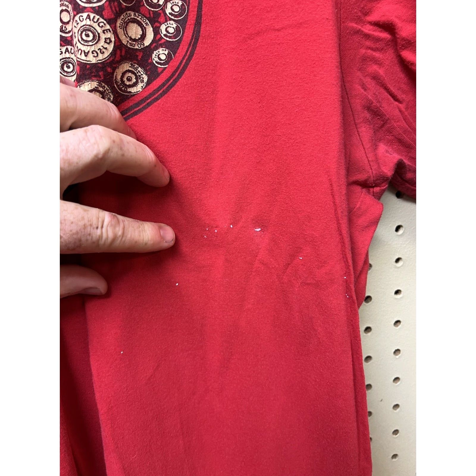 Vintage Grunt Style T-Shirt Distressed Be Mine Heart Amunition Tee 2XL Red Gun Rights Men Short Sleeve Crew Neck Cotton Shirt Size US XXL / EU 58 / 5 - 3 Thumbnail