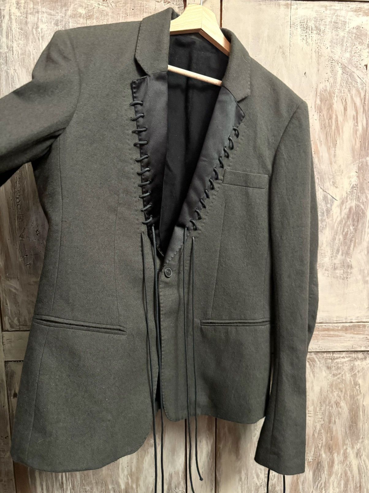 Haider Ackermann haider Ackermann kaki runway lace men blazer jacket 48 fit Size US M / EU 48-50 / 2 - 4 Thumbnail