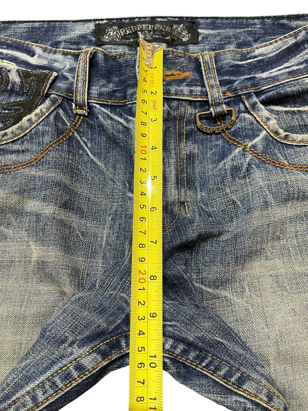 14th Addiction Vintage Japanese Brand Faded Thunder Wash Distressed Jeans Size US 32 / EU 48 - 16 Thumbnail