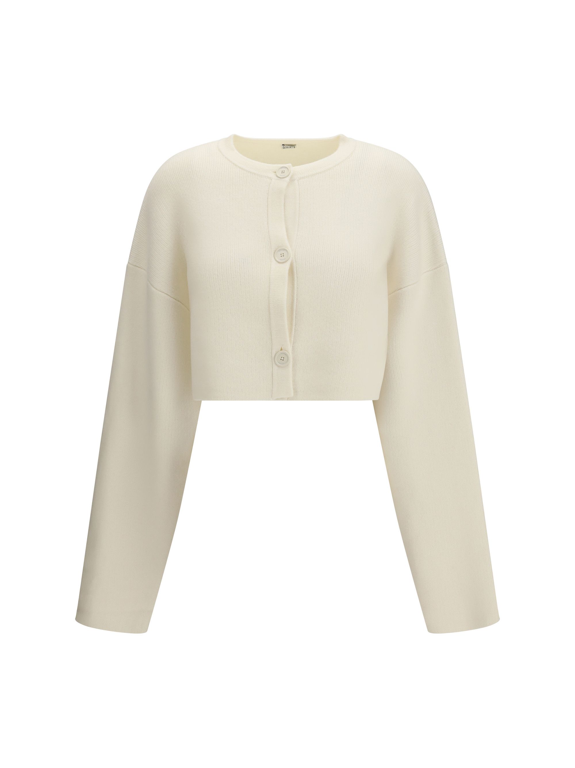 Toteme Cropped crewneck Cardigan with button fastening Size XS / US 0-2 / IT 36-38 - 1 Thumbnail
