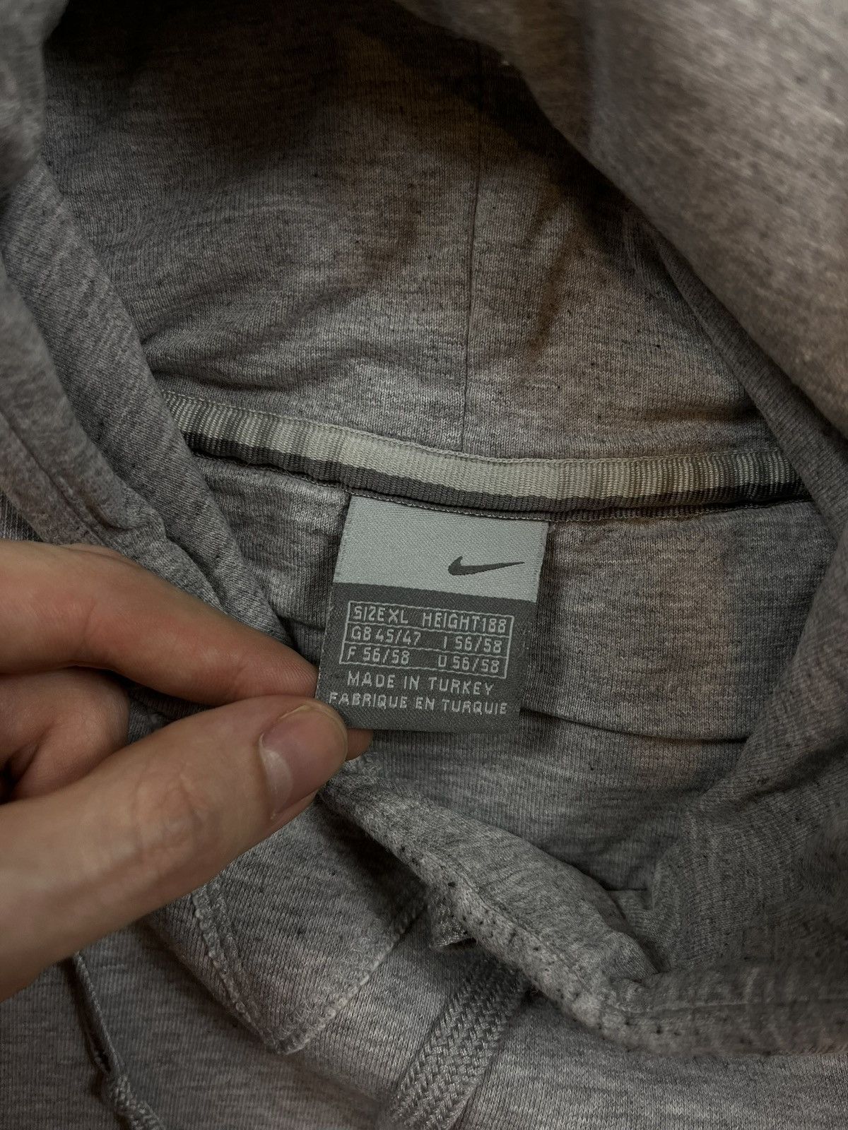Nike × Vintage 90s Nike Swoosh Vintage Y2K Oversized Pullover Retro Hoodie Size US XL / EU 56 / 4 - 3 Thumbnail