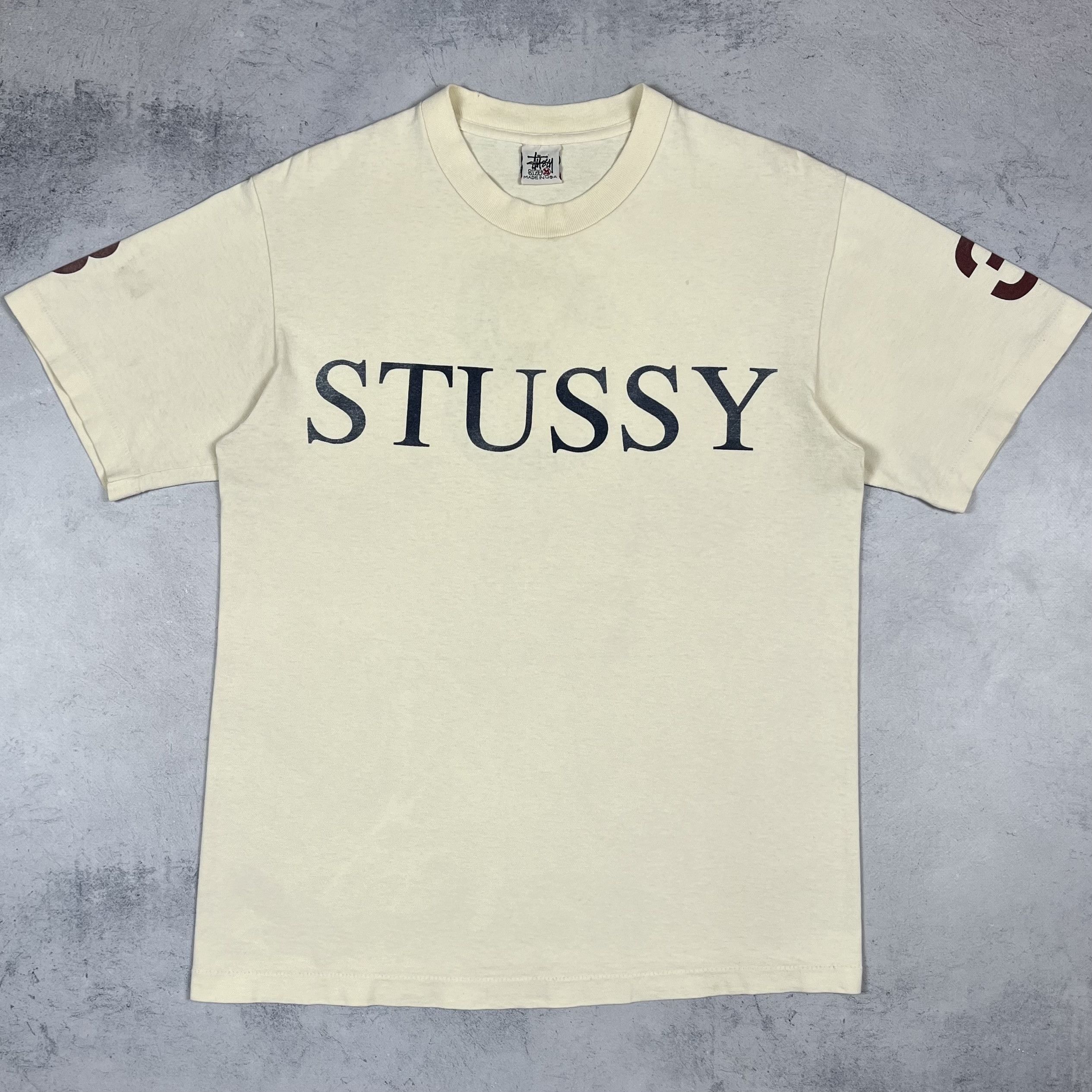 Stussy Vintage Stussy Y2K Big Logo T Shirt 80’s Size US M / EU 48-50 / 2 - 3 Thumbnail