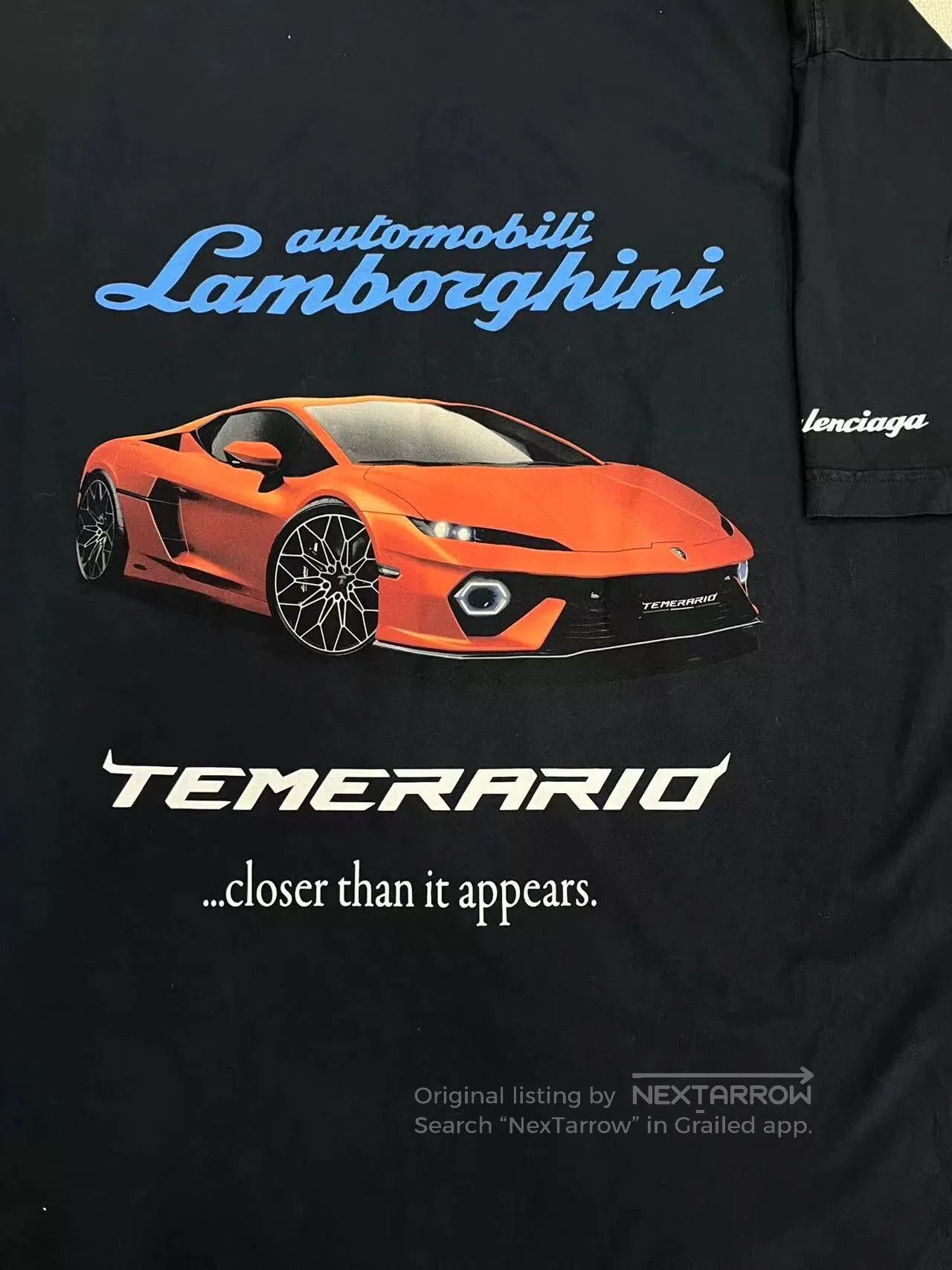 Balenciaga Balenciaga x Lamborghini Car Print T-Shirt. Size US XL / EU 56 / 4 - 3 Thumbnail