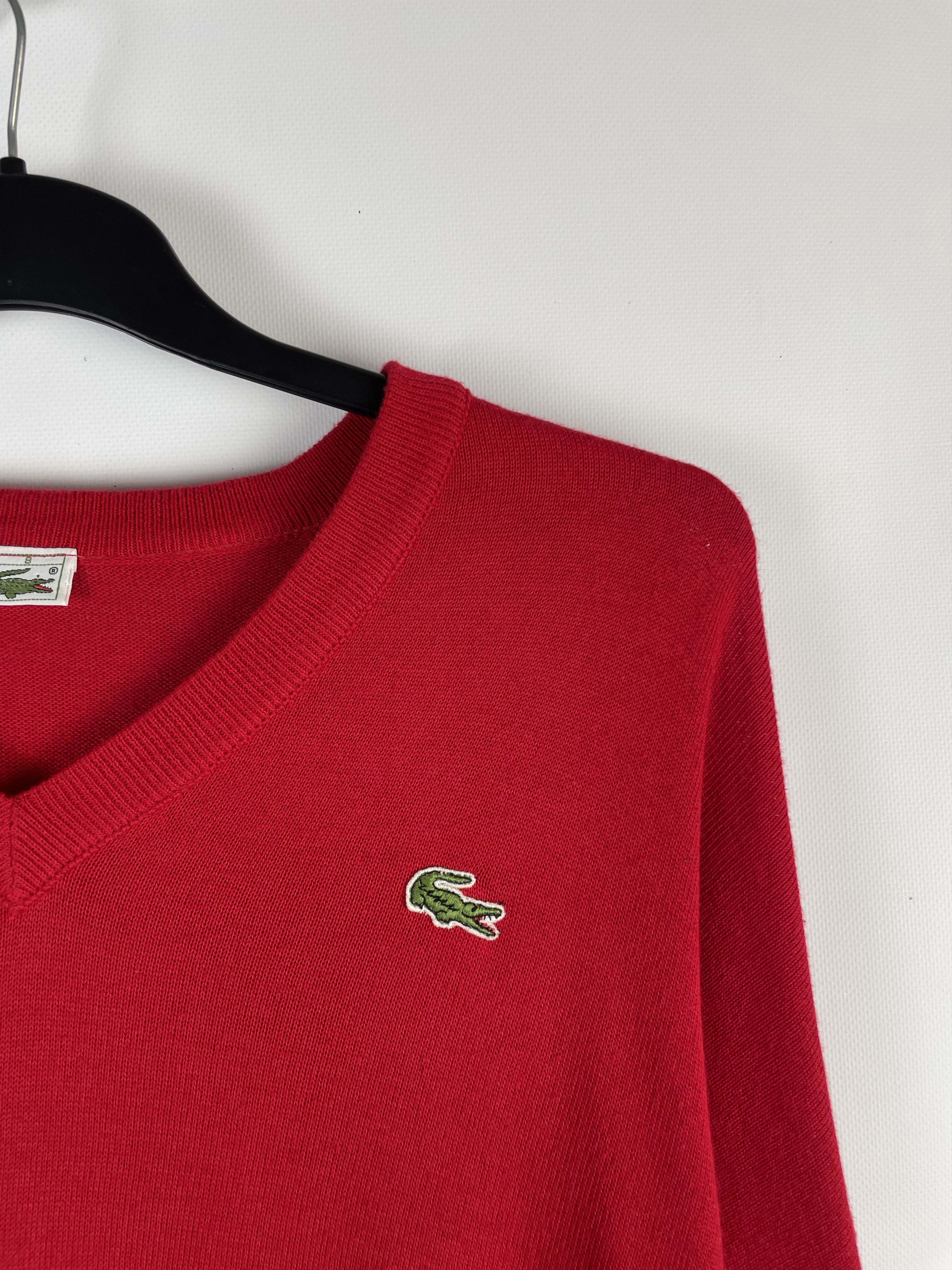 Lacoste × Vintage Lacoste Vintage Check Knit Sweater Size US XL / EU 56 / 4 - 4 Thumbnail