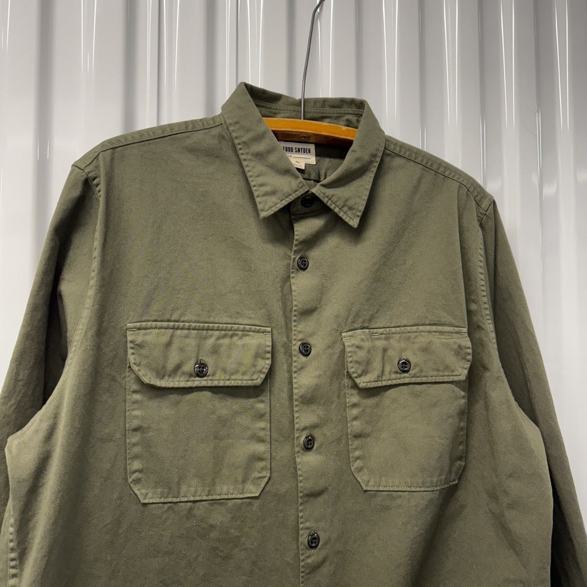 Todd Snyder RARE Todd Snyder UTILITY CPO SHIRT OG107 Olive Size US XL / EU 56 / 4 - 1 Thumbnail