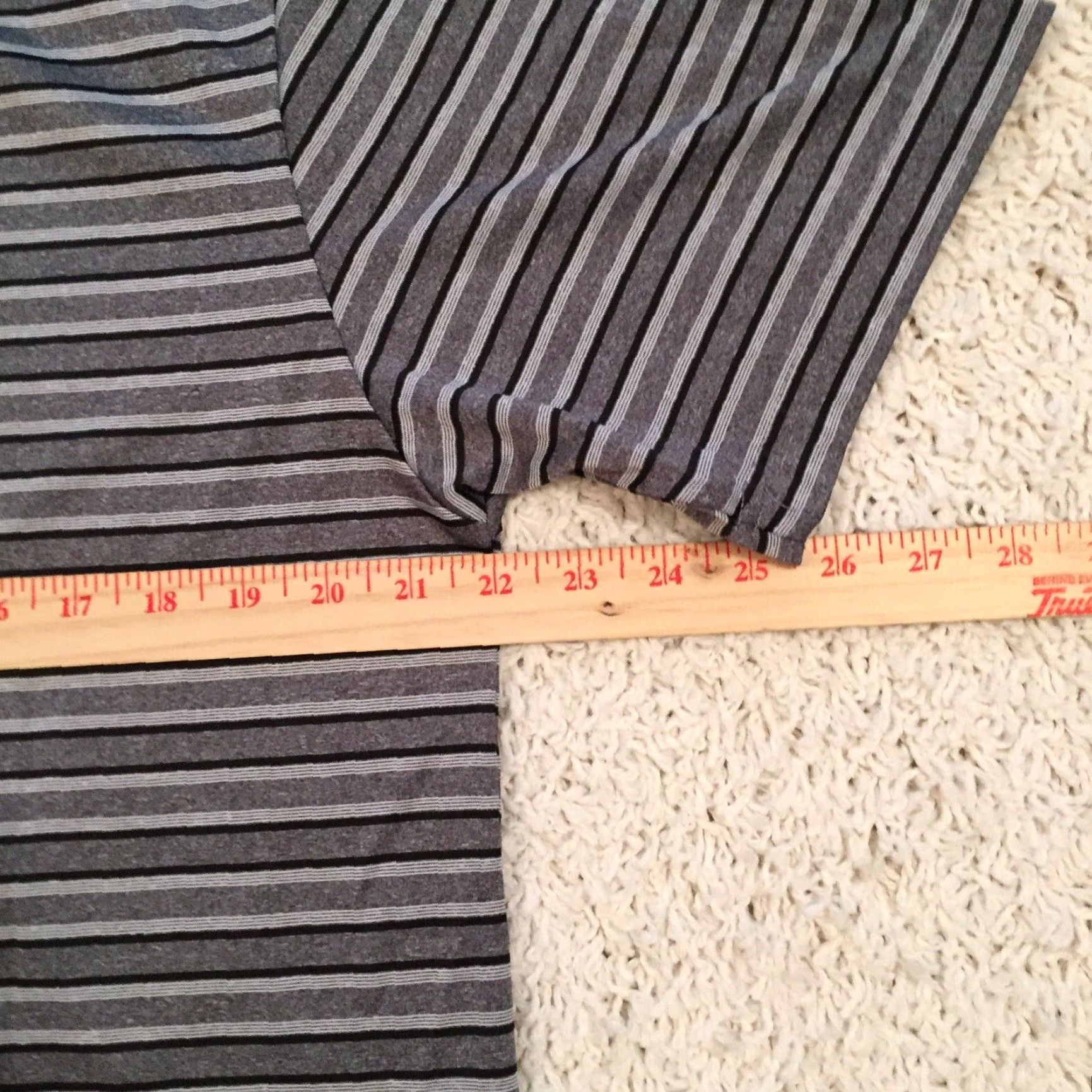 Vintage Grand Slam Polo Shirt Mens Large Gray Striped Short Sleeve Size US L / EU 52-54 / 3 - 7 Thumbnail