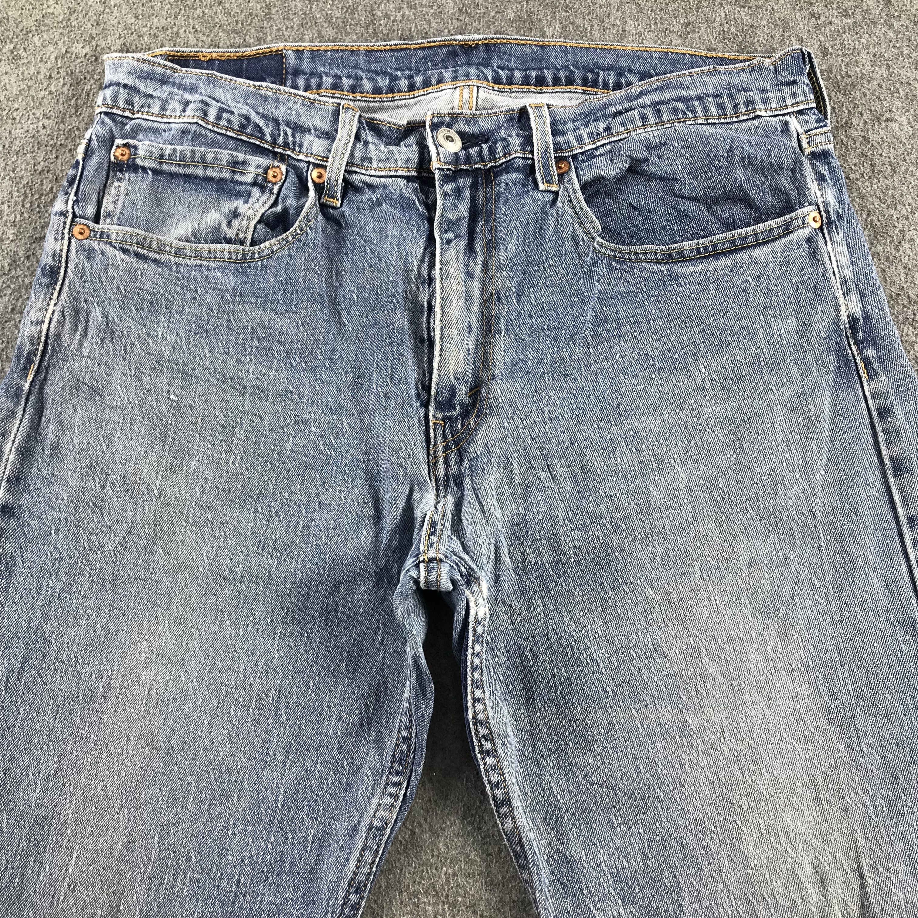 Levi's Vintage Levis 502 Jeans Faded Blue Denim KJ3446 Size US 34 / EU 50 - 3 Thumbnail