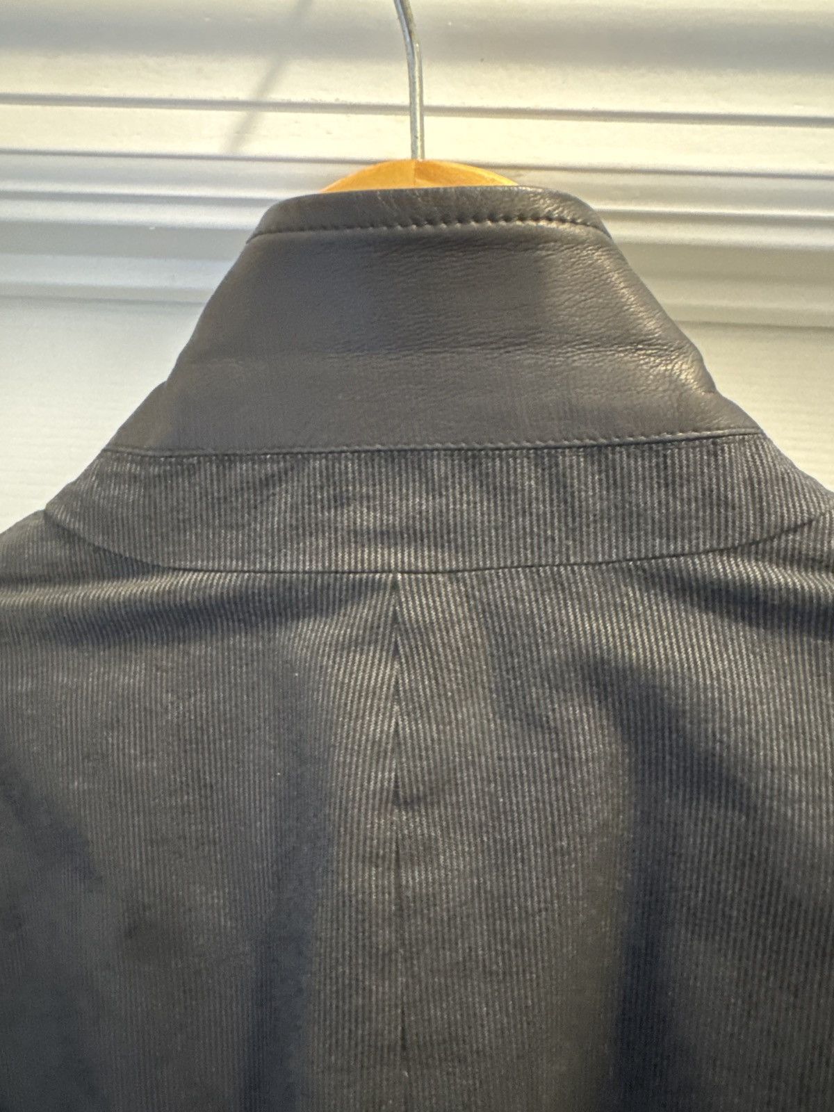 John Varvatos John varvatos cotton and leather 'silo' jacket blazer Size 42R - 4 Thumbnail