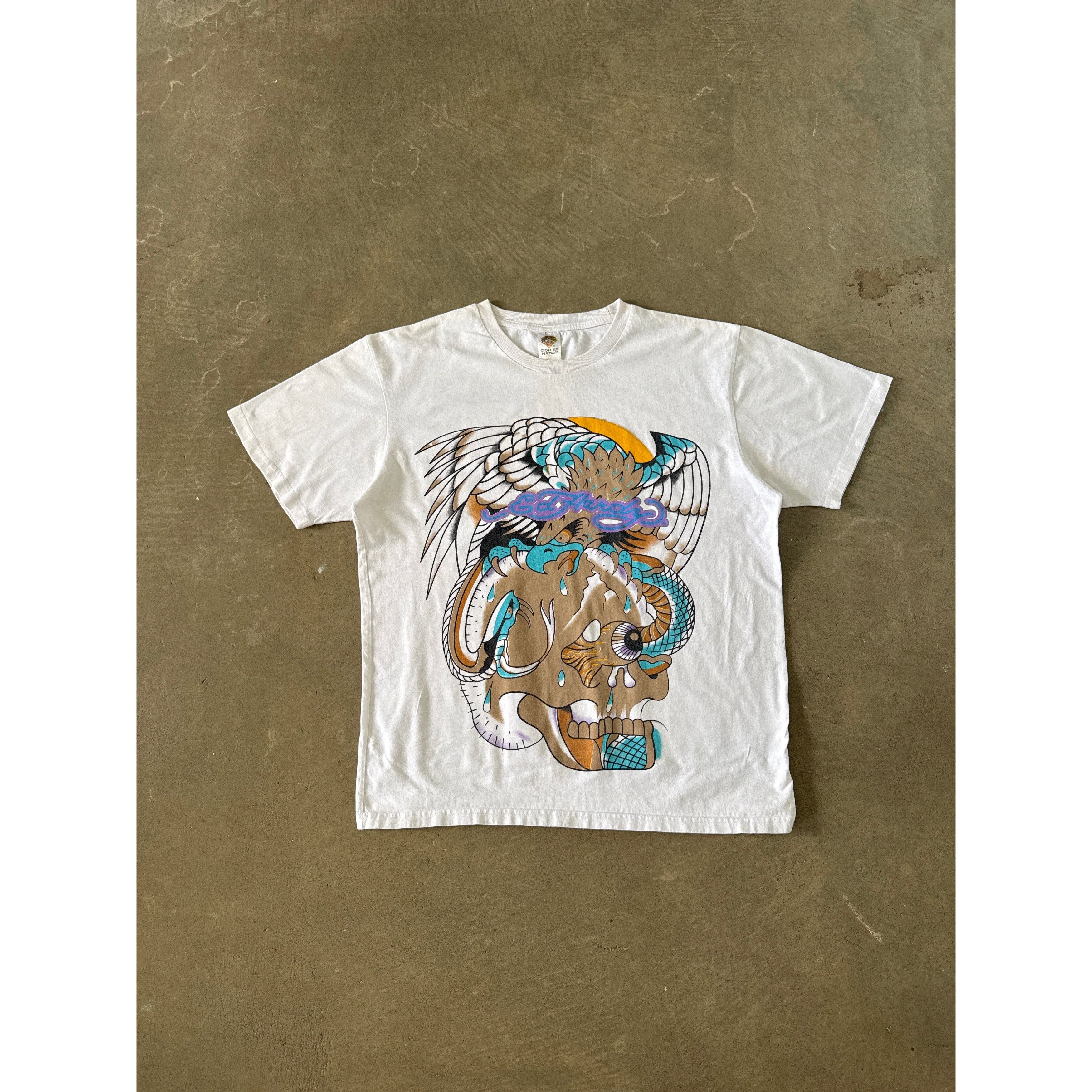 Ed Hardy Y2K Ed Hardy Skull Snake Eagle Tee Size US XL / EU 56 / 4 - 1 Thumbnail