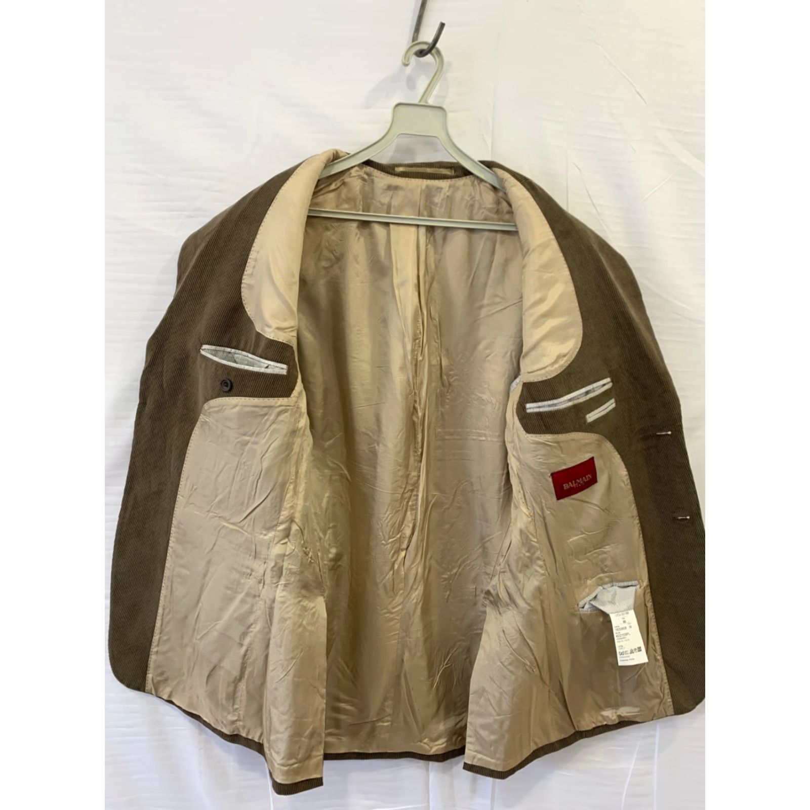 Balmain Balmain Paris Blazer Men Corduroy Brown M IT 48 Wool? (corduroy) Luxury vintage? Size 40R - 6 Thumbnail