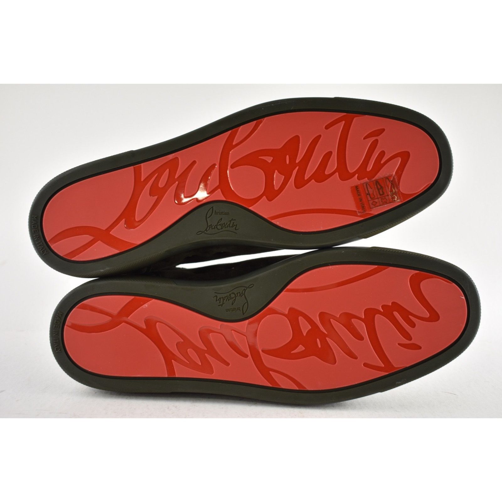 Christian Louboutin Christian Louboutin Lou Spikes Flat Tyrol Green Suede High Size US 9.5 / EU 42-43 - 13 Thumbnail