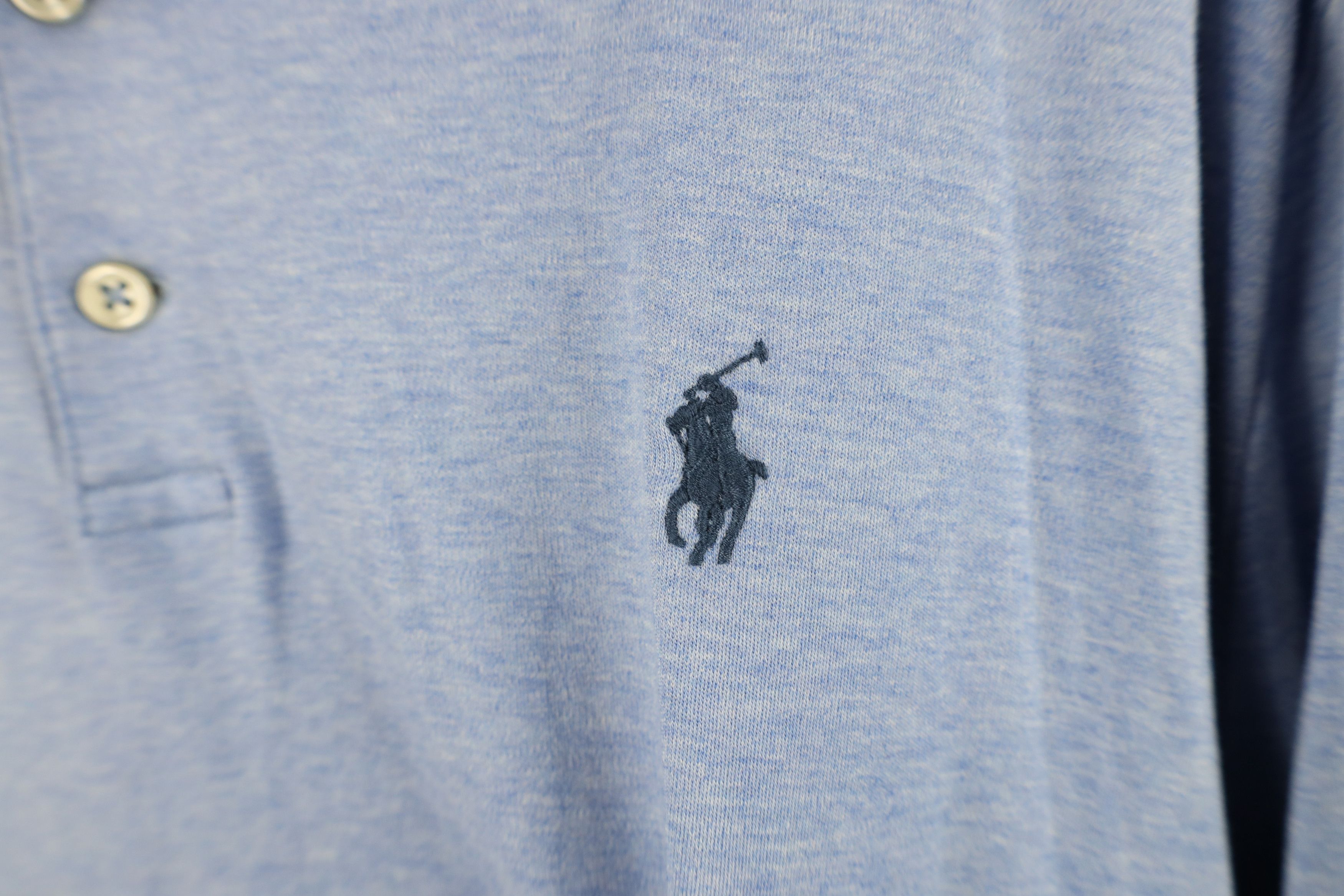 Ralph Lauren Ralph Lauren Cotton Collared Long Sleeve Polo Shirt Blue Size US XL / EU 56 / 4 - 4 Thumbnail