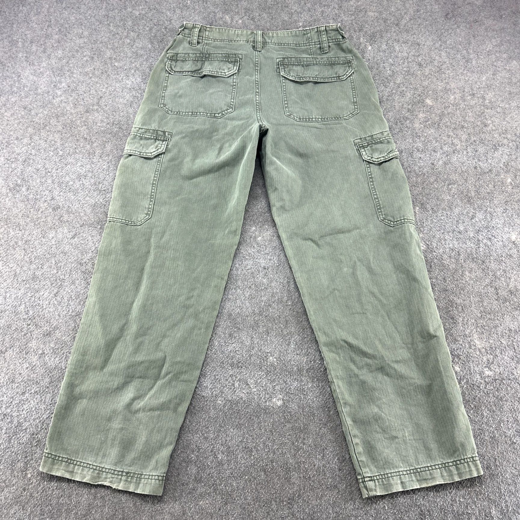 Vintage 5.11 Tactical Mens Cargo Pants 32x29 Green Utility Pockets Straight Leg Cotton Baggy Size US 32 / EU 48 - 7 Thumbnail