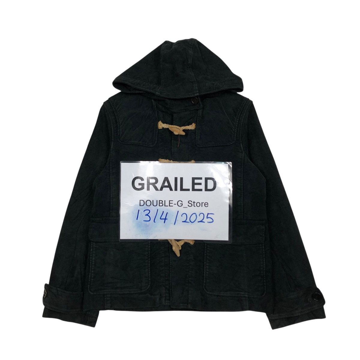 Japanese Brand 📌Rich Black Vintage Chore Jacket MHL Margaret Howell Size US M / EU 48-50 / 2 - 1 Thumbnail