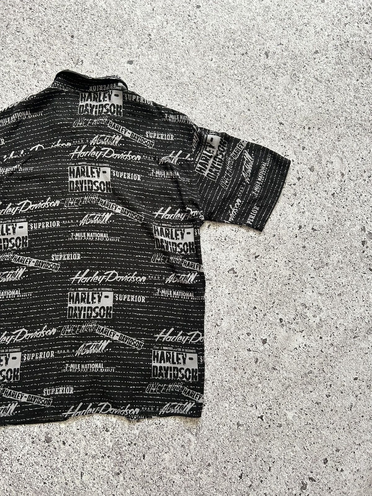 Band Tees × Harley Davidson × Vintage Vintage Harley Davidson Button Short Sleeve Shirt 2000’s Size US L / EU 52-54 / 3 - 7 Thumbnail