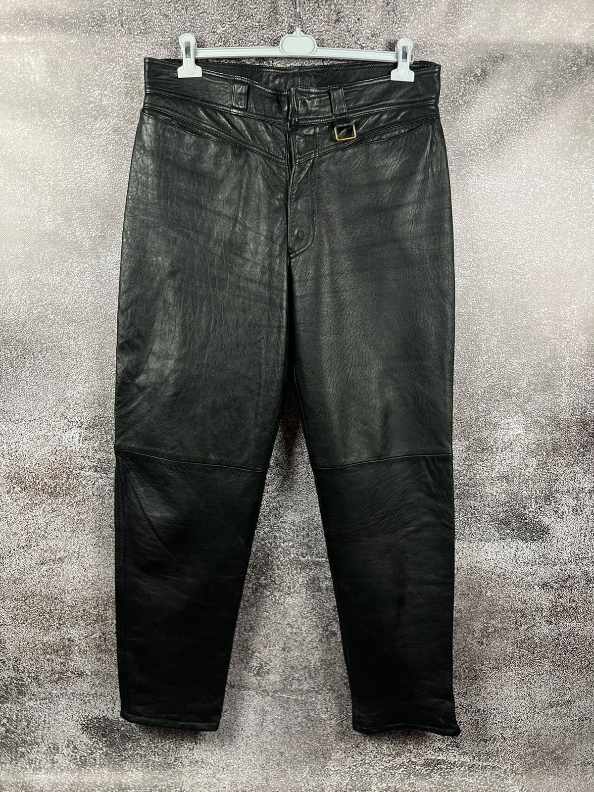 90s EMPORIO ARMANI エンポリオ アルマーニ ワイドレザーパンツ EMPORIO ARMANI パンツ 「エンポリオ アルマーニ」パラッツォ