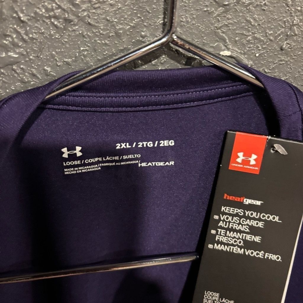 Under Armour Under Armour Purple and Yellow Hornet Football Tee Size US XXL / EU 58 / 5 - 2 Thumbnail