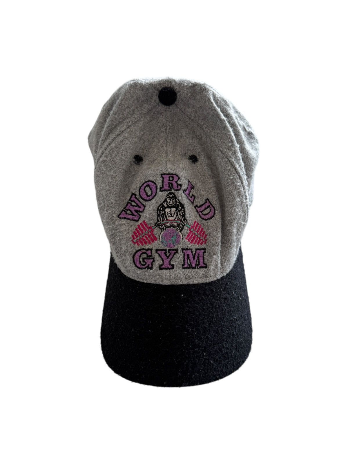 Vintage *RARE* VINTAGE 1980s WORLD GYM BODYBUILDING GORILLA CAP HAT Size ONE SIZE - 1 Thumbnail
