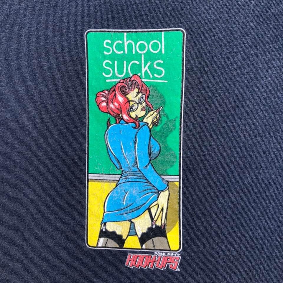 Hook-Ups 🔥Accept Binding Offer🔥 Vintage 90s Hook-Ups 'School Sucks' Size US S / EU 44-46 / 1 - 2 Thumbnail