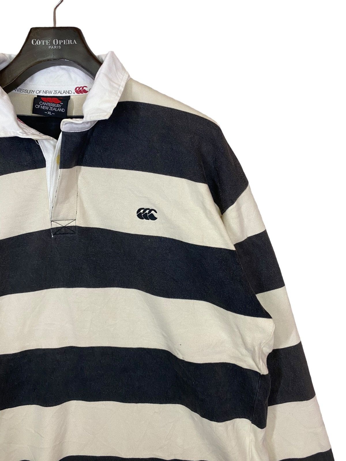 Canterbury of New Zealand × Vintage ‼️CANTERBURY OF NEW ZEALAND RUGBY SHIRT STRIPED 100years‼️ Size US XL / EU 56 / 4 - 2 Thumbnail