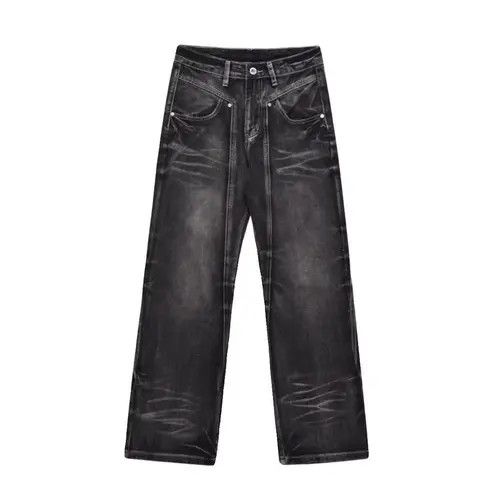 Japanese Brand Tamaki x Erika Washed Black Distressed Loose Hip Hop Jeans Size US 32 / EU 48 - 5 Thumbnail