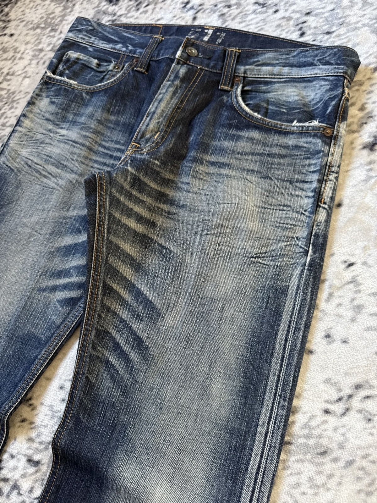 Edwin Rare Edwin 511 X-ray Shadow Wash Flared Jeans Size US 32 / EU 48 - 4 Thumbnail