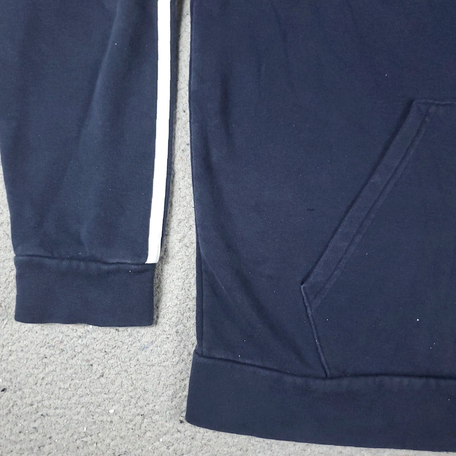Adidas Adidas Hoodie Mens Large Blue Pullover Sweatshirt Mock Neck Hooded Size US L / EU 52-54 / 3 - 3 Thumbnail