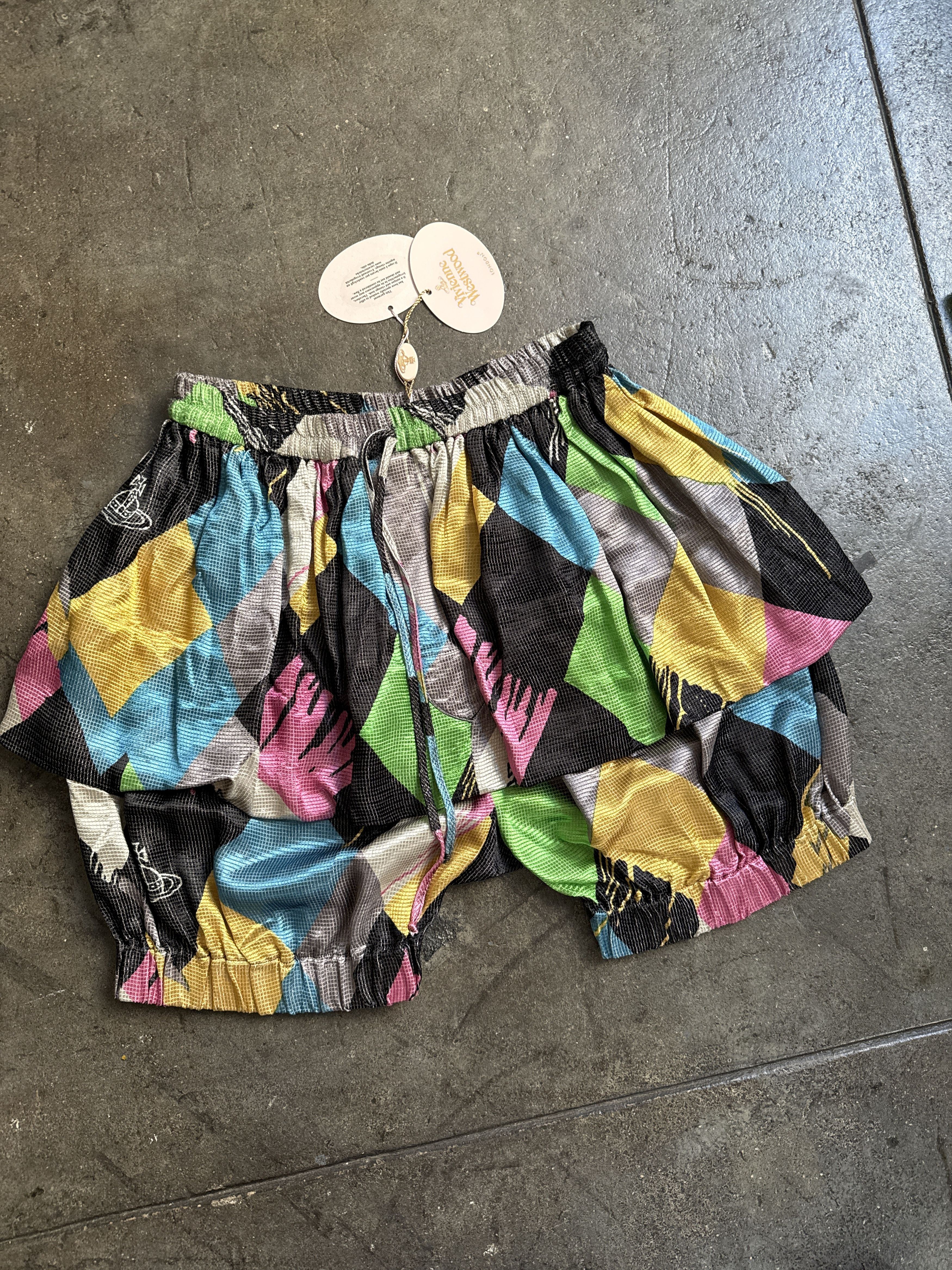 Vivienne Westwood NWT Gold Label SS 2015 Harlequin Skirt Shorts Size 30" / US 8 / IT 44 - 2 Thumbnail