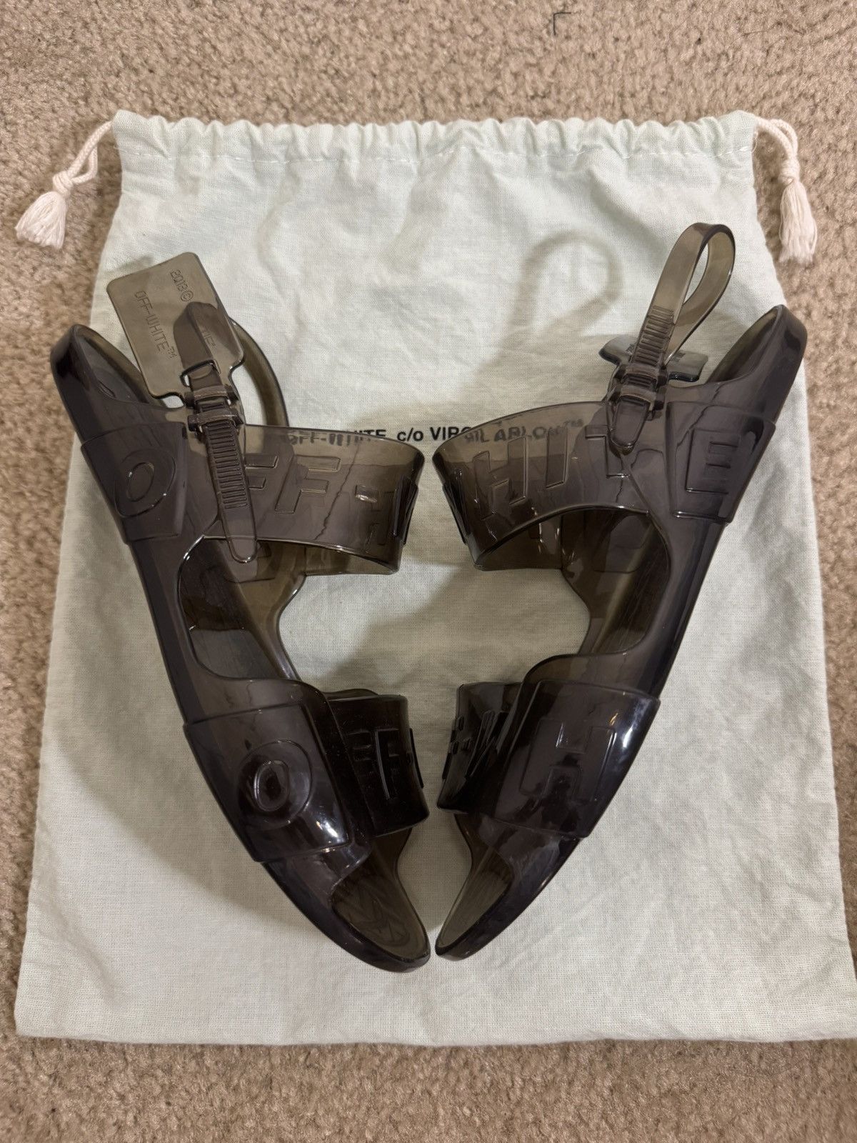 Off-White OFF-WHITE JELLY SLINGBACK SANDAL Size US 8 / IT 38 - 3 Thumbnail