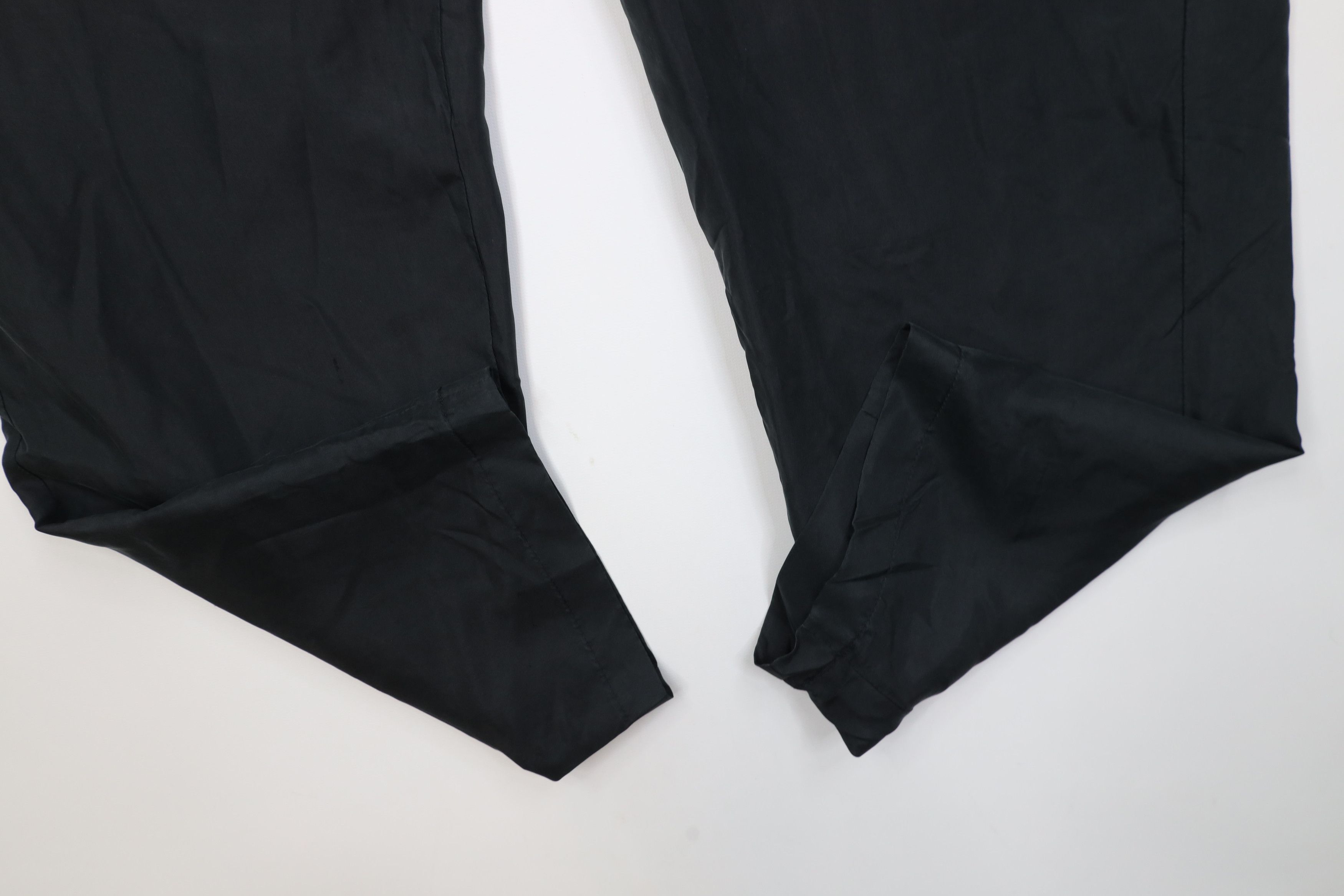 Vintage Vintage 90s Streetwear Blank Lightweight Silk Pants Black Size US 34 / EU 50 - 5 Thumbnail