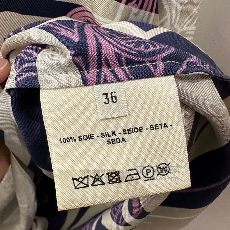 Hermes Hermes Printed Pattern Silk Long Sleeve Size XS / US 0-2 / IT 36-38 - 4 Thumbnail