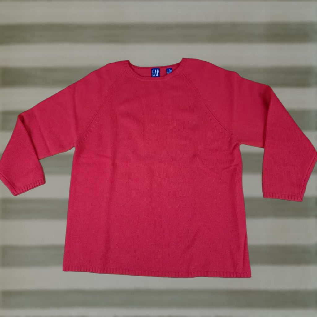 Gap VINTAGE Gap Sweater Women Merino Wool Red Size M Pullover Size M / US 6-8 / IT 42-44 - 1 Thumbnail