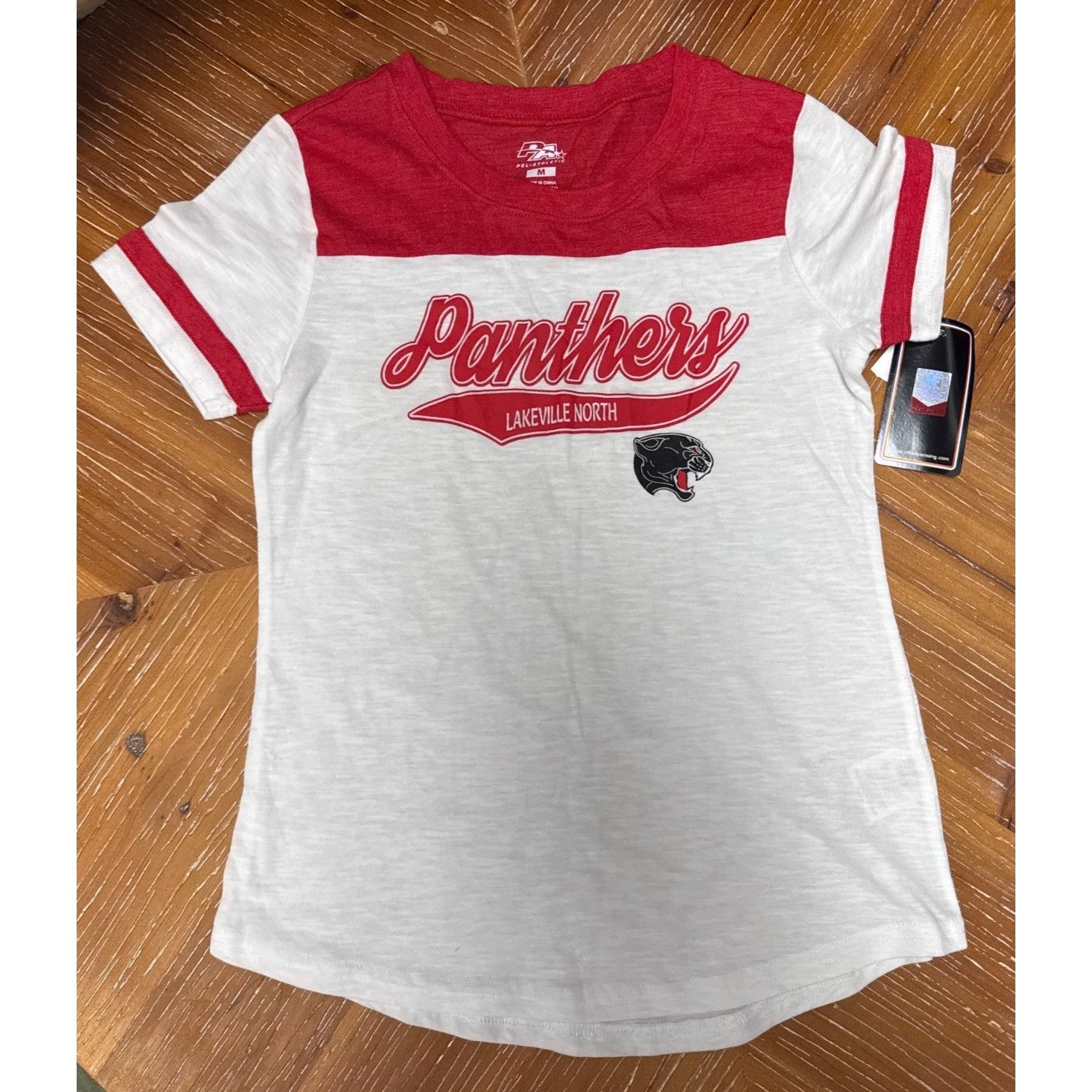 Other Lakeville North Panthers Kids Red & White Graphic T-Shirt By Size M / US 6-8 / IT 42-44 - 1 Thumbnail