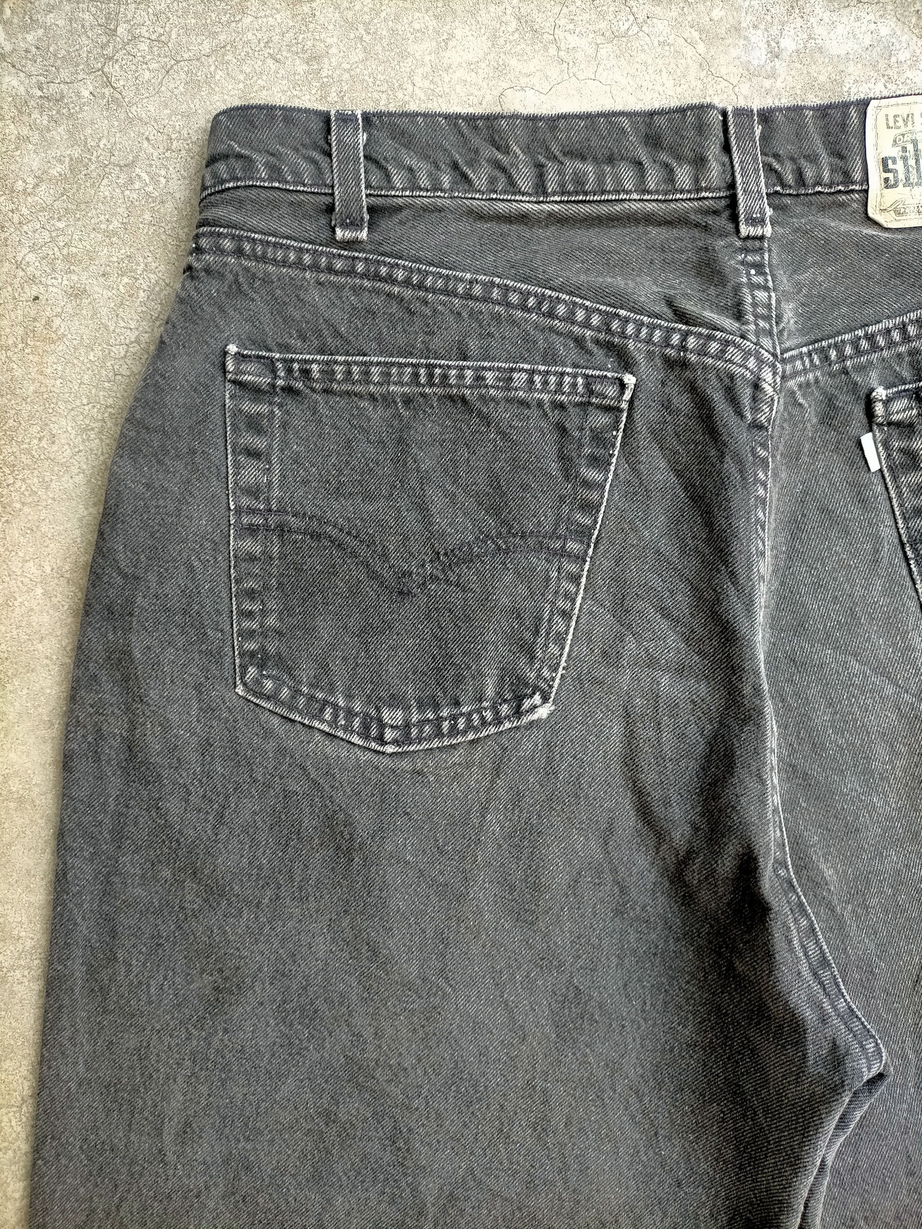 Levi's Vintage 90s Levis Silvertab Loose button Fly Black jeans Size US 37 - 10 Thumbnail